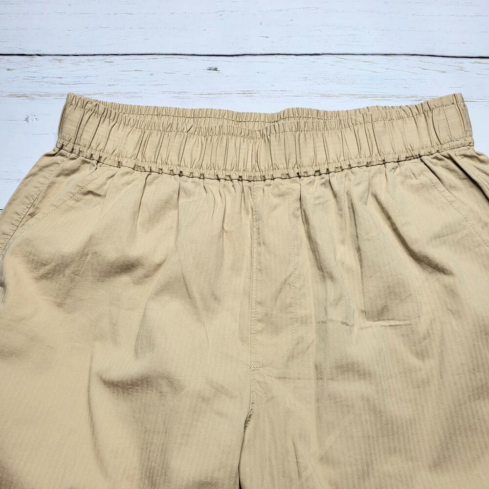Madewell Pull On Oversized Balloon Pants Desert Dune Beige Cotton Medium - Picture 5 of 8